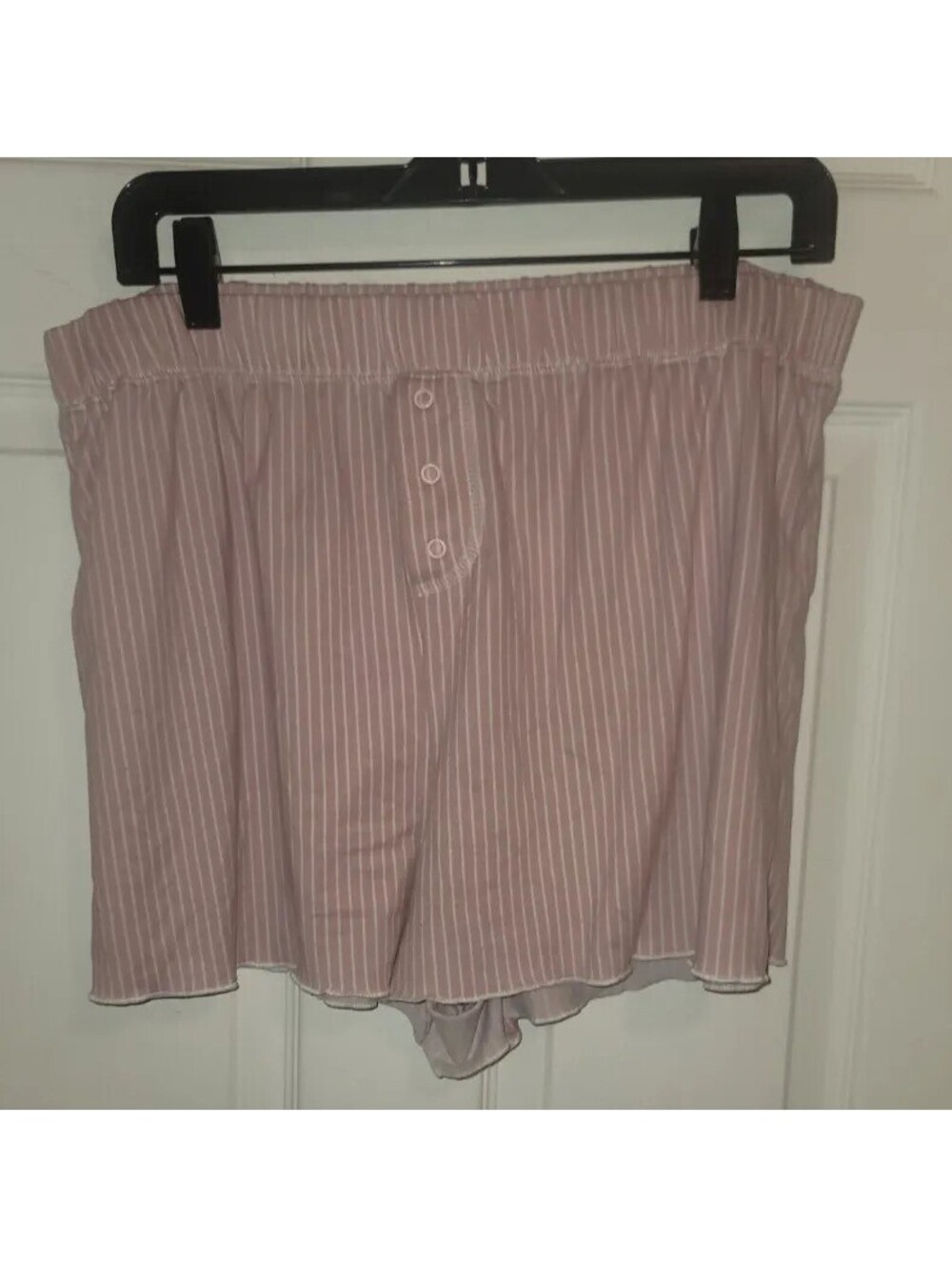 COMO SLEEP PINK STRIPED PAJAMA SHORTS SIZE XL